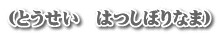 �i�Ƃ������@�͂��ڂ�Ȃ܁j